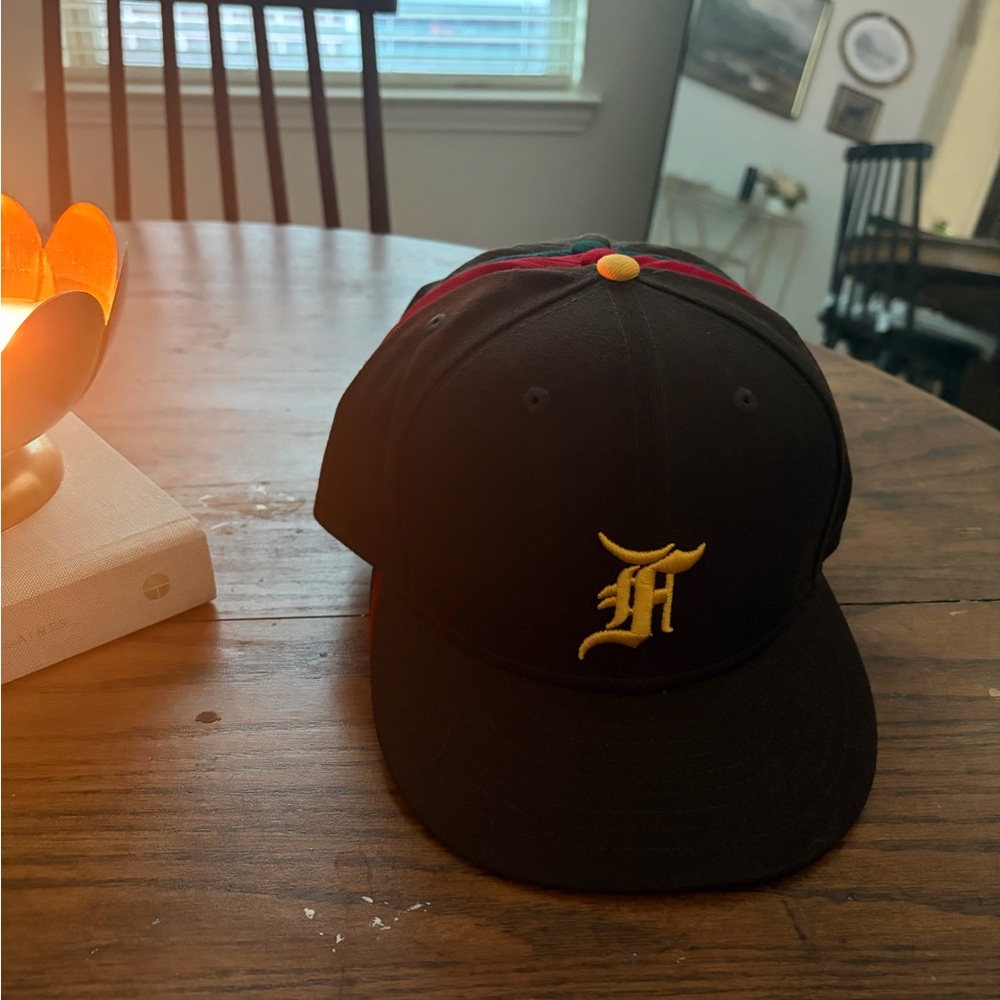 Brown Cap with Gold Logo